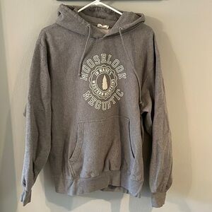 Moselookmeguntic Maine Gray Hoodie size M